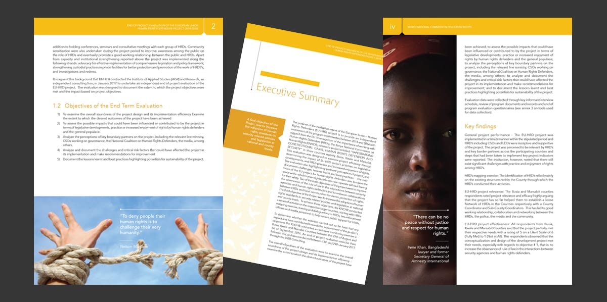 Kenya National Commission on Human Rights Report Design