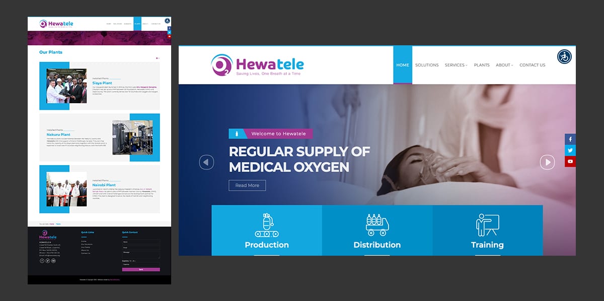 Hewatele CPHD Oxygen Best Website Design