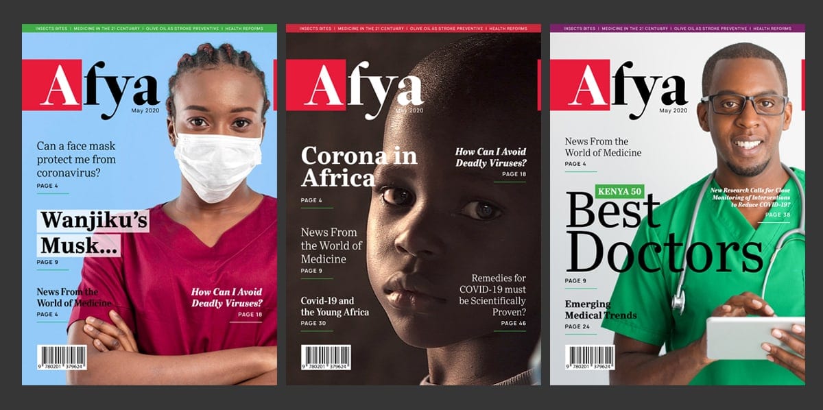 Health Magazine Cover and Layout Design Nairobi